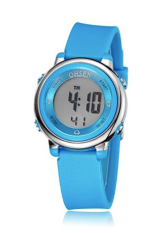 Montre numérique Ohsen bleue